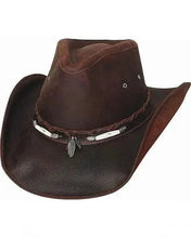 Load image into Gallery viewer, Bullhide Briscoe - Leather Cowboy Hat
