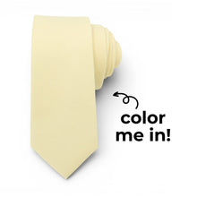 Load image into Gallery viewer, Coloring Tie - Butter Yellow
