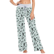 Load image into Gallery viewer, Laprad Women's Pajama Lounge Pants Bigfoot Sasquatch Comfy Casual Stretch Palazzo Drawstring Pjs Bottoms Wide Leg S - # GIAA23910008

