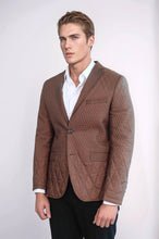 Load image into Gallery viewer, 3 Pockets 2 Button Quilted Coat Jacket Tan Short Coat-Wessi
