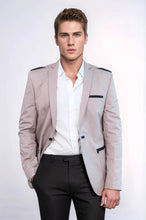 Load image into Gallery viewer, 3 pocket Single Button Cotton Shoulder Stitched Light pink Jacket-Wessi

