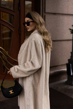 Load image into Gallery viewer, Sylvie Iconic Statement Fiber Coat in Ivory
