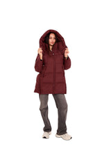 Load image into Gallery viewer, Burgundy Crush Insulated Bio-Down Coat

