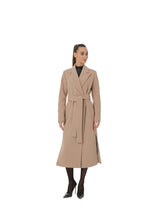 Load image into Gallery viewer, Arden Classic Wraparound Overcoat in Latte

