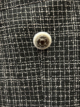 Load image into Gallery viewer, Moda Color Black/White checkered Turkish Slim Fit Double Breasted Wool Suit
