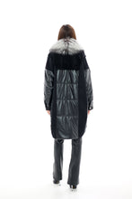 Load image into Gallery viewer, Genuine Silver Fox Fur Italian Cashmere Wool Freudenberg Comfortemp® Coat
