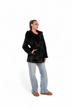 Load image into Gallery viewer, Mink-Effect Hooded Coat
