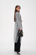 Load image into Gallery viewer, Cambridge Comfort Wraparound Wool Cashmere Coat in Dove
