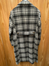 Load image into Gallery viewer, Veno Giovanni CB-10 Black Windowpane Double breasted 100% Wool Overcoat/Topcoat
