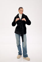 Load image into Gallery viewer, Faux Mink Effect Fur Coat
