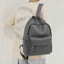 Load image into Gallery viewer, Elegant Leather Backpack Bag : With Fancy Zipper
