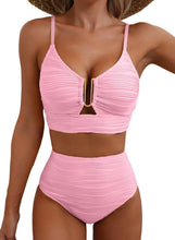 Load image into Gallery viewer, Women's Solid Color Gathering Swimsuit
