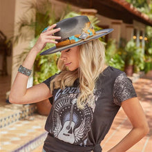 Load image into Gallery viewer, California Hats Robin - Wide Brim Straw Fedora Cowgirl Hat
