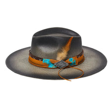Load image into Gallery viewer, California Hats Robin - Wide Brim Straw Fedora Cowgirl Hat
