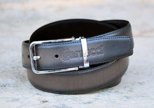Load image into Gallery viewer, Burnished Calfskin Belt Grey
