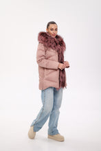 Load image into Gallery viewer, Genuine Silver Fox Fur Trim Down Insulated Parka
