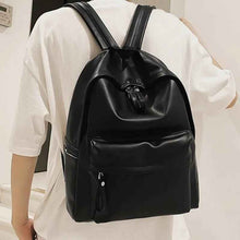 Load image into Gallery viewer, Elegant Leather Backpack Bag : With Fancy Zipper
