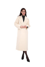 Load image into Gallery viewer, Premium 100% Australian Merino Wool Coat in Marshmallow
