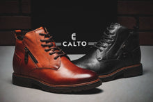 Load image into Gallery viewer, CALTO - Y42071 - 2.8 Inches Taller (Black) - Dressy Casual Boots
