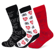 Load image into Gallery viewer, Coca-Cola 3 Pack Sock Set
