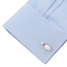 Load image into Gallery viewer, Bowling Pin &amp; Ball 3D Cufflinks
