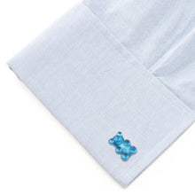 Load image into Gallery viewer, Blue Gummy Bear Cufflinks
