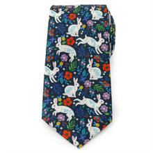 Load image into Gallery viewer, Floral Rabbit Men's Tie
