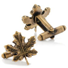 Load image into Gallery viewer, Maple Leaf 3D Cufflinks
