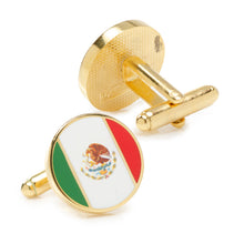 Load image into Gallery viewer, Mexico Flag Cufflinks

