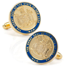 Load image into Gallery viewer, New York State Seal Cufflinks
