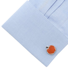 Load image into Gallery viewer, Pumpkin Enamel Cufflinks
