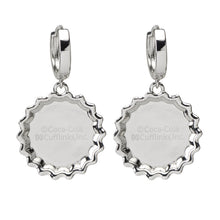Load image into Gallery viewer, Coca-Cola Red Bottle Cap Earrings
