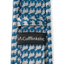 Load image into Gallery viewer, Black Sheep Blue Silk Men's Tie
