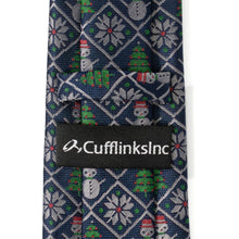 Load image into Gallery viewer, Sweater Weather Blue Men's Tie
