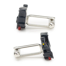 Load image into Gallery viewer, Steam Engine 3D Cufflinks
