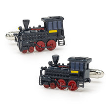 Load image into Gallery viewer, Steam Engine 3D Cufflinks
