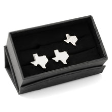 Load image into Gallery viewer, Silver Texas Cufflinks and Lapel Pin Gift Set
