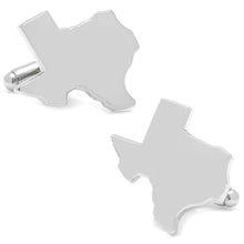 Load image into Gallery viewer, Silver Texas Cufflinks and Lapel Pin Gift Set
