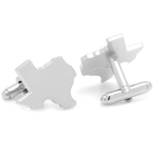 Load image into Gallery viewer, Silver Texas Cufflinks and Lapel Pin Gift Set
