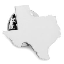Load image into Gallery viewer, Silver Texas Cufflinks and Lapel Pin Gift Set
