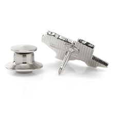 Load image into Gallery viewer, Silver Texas Cufflinks and Lapel Pin Gift Set
