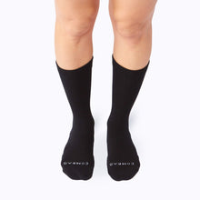 Load image into Gallery viewer, Combed Cotton Crew Socks - Black
