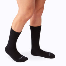 Load image into Gallery viewer, Combed Cotton Crew Socks - Black
