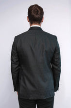 Load image into Gallery viewer, Pentagon Patterned Shawl Lapel Black Men Evening Jacket - Wessi
