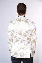 Load image into Gallery viewer, Floral Patterned White Men Tuxedo Blazer - Wessi
