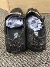 Load image into Gallery viewer, Terroni Italian Design Gold Saints Print Design Men's Slip-on Dress/Driver Shoes 8.5-13
