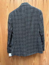 Load image into Gallery viewer, Moda Color Black/White checkered Turkish Slim Fit Double Breasted Wool Suit
