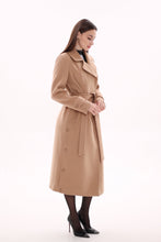 Load image into Gallery viewer, Camille Cashmere Blend Coat in Camel
