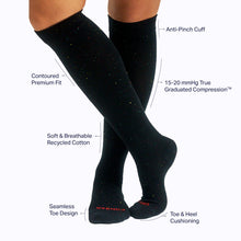 Load image into Gallery viewer, Recycled Cotton Compression Socks – Galaxy
