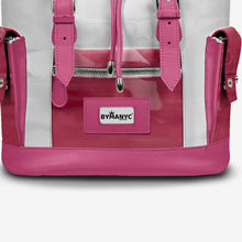 Load image into Gallery viewer, COUTURE Eco Backpack – Pink &amp; White Edition | BYMANYC ® New York
